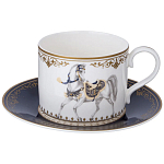 Чайный сервиз из фарфора с изображением лошадей на 6 персон 14 предметов Porcelain Horse Set варинант исполнения - 2 | Loft Concept в Ижевске