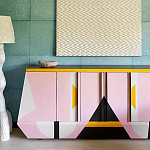 Дизайнерский комод с геометрическим рисунком Arredi варинант исполнения - 3 | Loft Concept в Ижевске