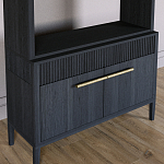 Стеллаж Primo с ящиками Черный дуб  варинант исполнения - 3 | Loft Concept в Ижевске