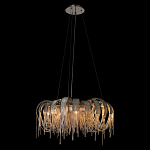 Люстра круглая подвесная с металлическими дугами и длинными цепочками 80 см Atlantis Chain варинант исполнения - 3 | Loft Concept в Ижевске