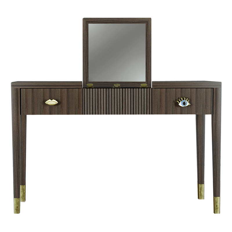 Туалетный стол - Трельяж Elsa Dreams Walnut 120 см Орех Туалетный стол - Трельяж Elsa Dreams Walnut 120 см Орех в Ижевске | Loft Concept