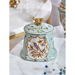 Шкатулка голубого цвета с рисунком и состаренным эффектом Eden Garden варинант исполнения - 9 | Loft Concept в Ижевске