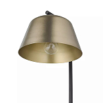 Торшер на изогнутом основании в сочетании черного и золотистого цвета Stable Base варинант исполнения - 3 | Loft Concept в Ижевске