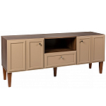 ТВ-тумба бежевая из массива бука с 2-мя дверками и ящиком Wenge Light варинант исполнения - 1 | Loft Concept в Ижевске