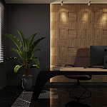 Гипсовая 3D панель с принтографией PM-08 варинант исполнения - 1 | Loft Concept в Ижевске