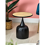 Приставной столик с факутрным черным основанием Ethiopia варинант исполнения - 2 | Loft Concept в Ижевске