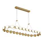 Люстра овальная с круглыми светодиодными источниками света Maxine Light варинант исполнения - 5 | Loft Concept в Ижевске