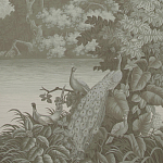 Обои ручная роспись Le Brésil Crystal Grey варинант исполнения - 1 | Loft Concept в Ижевске