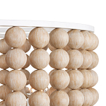 Люстра в форме цилиндра с вставками из деревянных бусин Wooden Beads варинант исполнения - 3 | Loft Concept в Ижевске