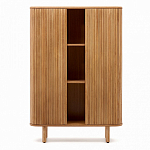 Буфет из ясеневого шпона с открытыми полками и 2-мя раздвижными дверями Toinette варинант исполнения - 2 | Loft Concept в Ижевске