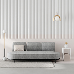 Стол приставной с овальными элементами бело-бежевого цвета NUN SIDE TABLE WHITE LIGHT MOCHA варинант исполнения - 2 | Loft Concept в Ижевске