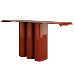 Консоль красная с цилиндрическим основанием Giorgio варинант исполнения - 1 | Loft Concept в Ижевске