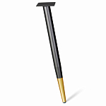 Стол обеденный с коричневой прямоугольной столешницей из керамики на четырех металлических ножках Brown Ceramics варинант исполнения - 3 | Loft Concept в Ижевске