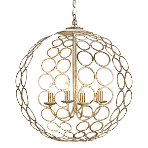 Люстра в форме шара с рядами из колец Million Rings