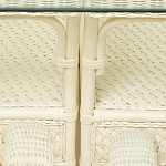 Комплект обеденный из ротанга Eloise grand white варинант исполнения - 14 | Loft Concept в Ижевске