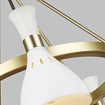 Люстра с 5-ю плафонами в форме песочных часов с узкими перфорированными отверстиями Feiss варинант исполнения - 9 | Loft Concept в Ижевске