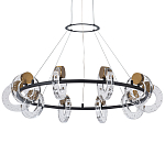 Кольцевая люстра с круглыми стеклянными плафонами в виде колец Olympe Glass Chandelier варинант исполнения - 1 | Loft Concept в Ижевске