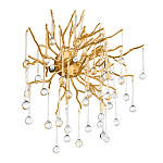 Бра с лучеобразным основанием и подвесками из прозрачного стекла в виде длинных капель Droplet Chandelier варинант исполнения - 3 | Loft Concept в Ижевске