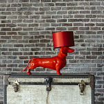 Настольная лампа COLLECTION OF DOGS с абажуром Такса варинант исполнения - 2 | Loft Concept в Ижевске