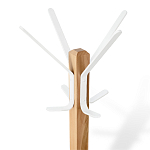 Вешалка с квадратным основанием и 4-мя белыми металлическими крючками Industrial Metal Rust варинант исполнения - 2 | Loft Concept в Ижевске