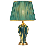 Настольная лампа с абажуром Celestina Green  Gold Lampshade Table Lamp варинант исполнения - 1 | Loft Concept в Ижевске