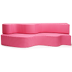 Дизайнерский модульный диван волнистой формы с цветным принтом Poltronova Superonda Sofa варинант исполнения - 1 | Loft Concept в Ижевске