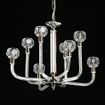 Люстра с 8-ю лампами и гранеными стеклянными плафонами Prism Gala варинант исполнения - 4 | Loft Concept в Ижевске