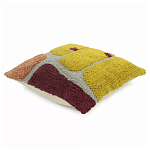 Чехол на подушку с рисунком горчичного цвета Elan Textured варинант исполнения - 3 | Loft Concept в Ижевске