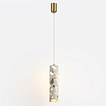 Подвесной светильник с цилиндрическим белым бетонным плафоном Terrazzo Light варинант исполнения - 2 | Loft Concept в Ижевске