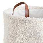 Корзина для белья из ткани букле Boucle Organizers Round варинант исполнения - 2 | Loft Concept в Ижевске