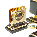 Настольный письменный набор из яшмы и долерита в подарочной упаковке Manager Organizer варинант исполнения - 8 | Loft Concept в Ижевске