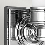 Бра для ванных комнат с матовым цилиндрическим плафоном на квадратном основании цвета хром Feiss варинант исполнения - 4 | Loft Concept в Ижевске