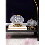 Конфетница из прозрачного рельефного стекла Eden Garden варинант исполнения - 11 | Loft Concept в Ижевске