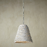 Подвесной светильник белый металлический в форме купола White Natural Lines варинант исполнения - 2 | Loft Concept в Ижевске