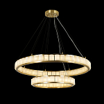 Люстра с 2-мя кольцами из натурального камня с регулируемыми плафонами Durability of Stone варинант исполнения - 5 | Loft Concept в Ижевске