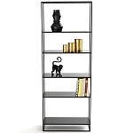 Металлический стеллаж Menzie Black Wide Metal Rack варинант исполнения - 2 | Loft Concept в Ижевске