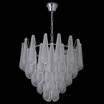 Люстра с подвесками из рифленного стекла в форме капель Textured Glass Chandelier варинант исполнения - 17 | Loft Concept в Ижевске
