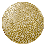 Журнальный столик с конусообразной основой и текстурной поверхностью золотого цвет Ethnic Metal варинант исполнения - 1 | Loft Concept в Ижевске