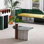 Дизайнерский журнальный стол с рельефным основанием Dutynor варинант исполнения - 4 | Loft Concept в Ижевске