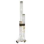 Торшер геометрический с тремя мраморными плафонами Marble Tripod варинант исполнения - 1 | Loft Concept в Ижевске