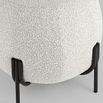 Пуф в ткани букле молочного цвета Pikelet варинант исполнения - 4 | Loft Concept в Ижевске