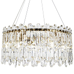 Круглая люстра с хрустальными подвесками Roul Crystal Round Chandelier варинант исполнения - 1 | Loft Concept в Ижевске