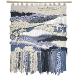 Современное ткачество гобелен в синих оттенках Blue Undine II варинант исполнения - 4 | Loft Concept в Ижевске