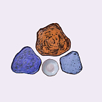 Сет из 4-х тарелок «SAPPHIRE» варинант исполнения - 2 | Loft Concept в Ижевске