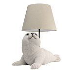 Настольная лампа в детскую Белый морской котик варинант исполнения - 2 | Loft Concept в Ижевске