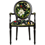 Стул с подлокотниками из натурального бука с изображением птиц и цветов Blooming Birds варинант исполнения - 1 | Loft Concept в Ижевске