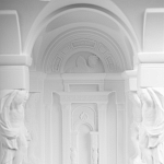 Встраиваемый в стену гипсовый светильник под покраску с колоннами и арками в античном стиле Antiquity Athena варинант исполнения - 10 | Loft Concept в Ижевске