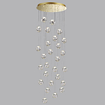 Люстра каскадня с 27-ю прозрачными шарообразными подвесами Bubbles Bocci варинант исполнения - 2 | Loft Concept в Ижевске