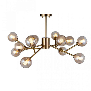 Люстра Boule De Cristal amber 12