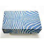 Кофейный стол Kenya Coffee Table Bone Inlay ZEBRA blue варинант исполнения - 1 | Loft Concept в Ижевске